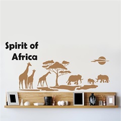 XXL 5dílná šablona Spirit of Africa 140 x 84 cm